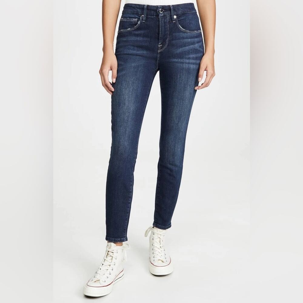 Good American Good Legs Skinny Crop Jeans Blue260 Women’s Sz 4/27